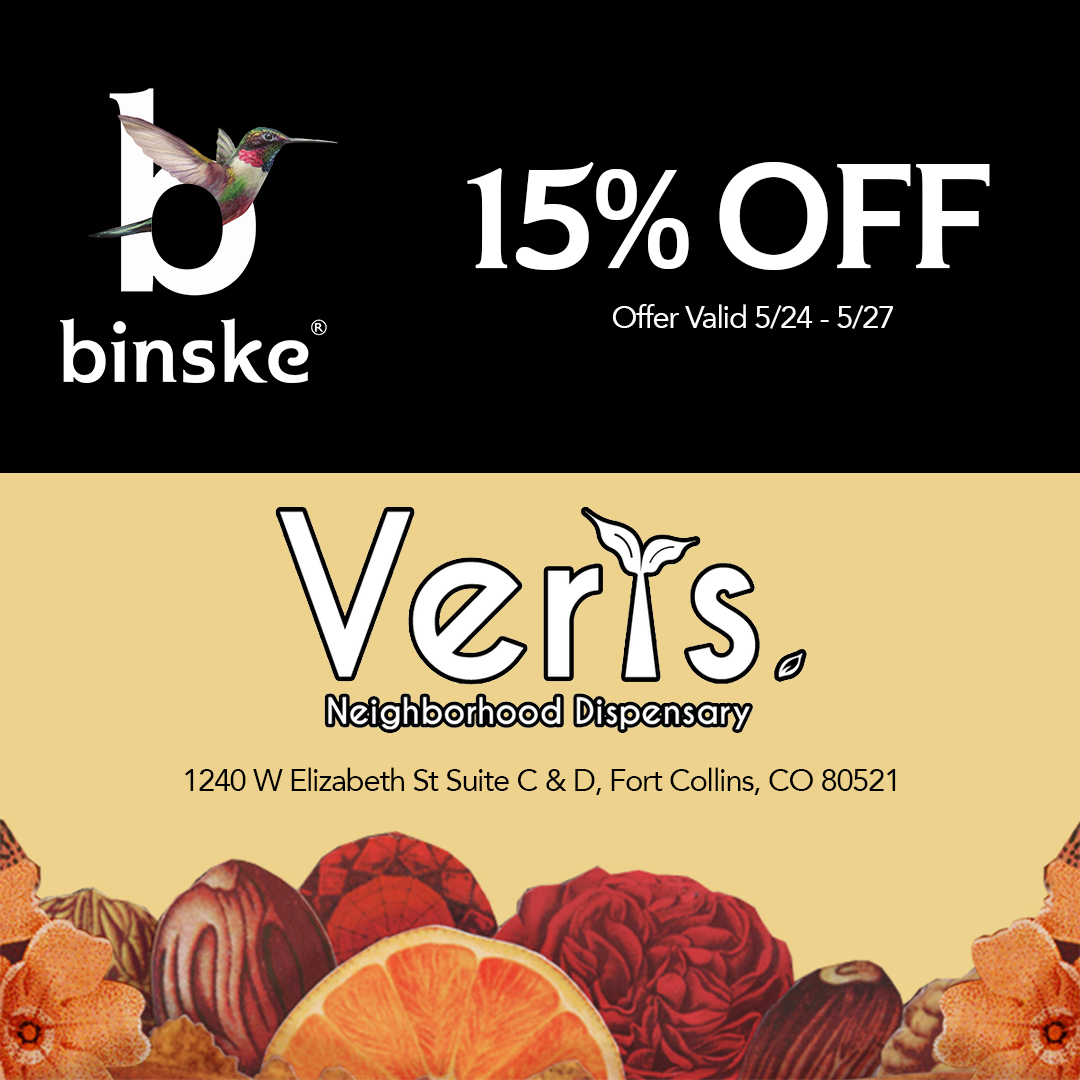 binske 15% off at verts